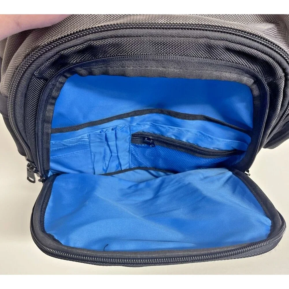 Ful Black Blue Padded Laptop Backpack Travel bag Book Bag Fūl CORE Hydration